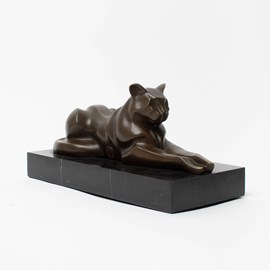 Bronzeskulptur Feline