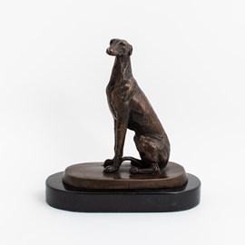 Skulptur Windhund